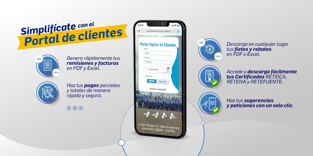 Transformación digital del portal para clientes Colgas